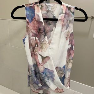 H&M Sheer Flower Shirt